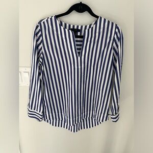 J crew blue strip top. Size small